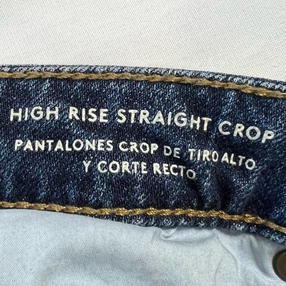 Cottagecore Painted High Rise 00 26" Straight Crop Distressed Jeans Hippie - Picture 5 of 11